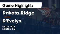 Dakota Ridge  vs D'Evelyn  Game Highlights - Feb. 8, 2023