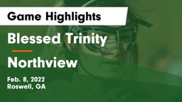 Blessed Trinity  vs Northview  Game Highlights - Feb. 8, 2022