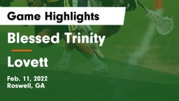 Blessed Trinity  vs Lovett  Game Highlights - Feb. 11, 2022
