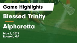 Blessed Trinity  vs Alpharetta  Game Highlights - May 3, 2023