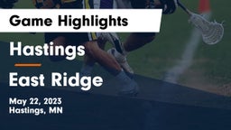 Hastings  vs East Ridge  Game Highlights - May 22, 2023