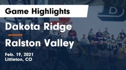 Dakota Ridge  vs Ralston Valley  Game Highlights - Feb. 19, 2021