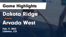 Dakota Ridge  vs Arvada West  Game Highlights - Feb. 9, 2022