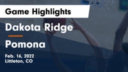Dakota Ridge  vs Pomona Game Highlights - Feb. 16, 2022
