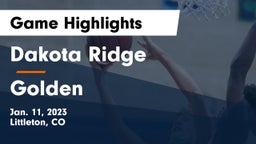 Dakota Ridge  vs Golden  Game Highlights - Jan. 11, 2023
