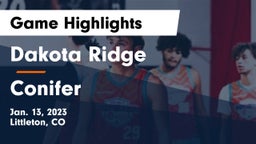 Dakota Ridge  vs Conifer  Game Highlights - Jan. 13, 2023
