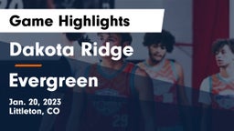 Dakota Ridge  vs Evergreen  Game Highlights - Jan. 20, 2023