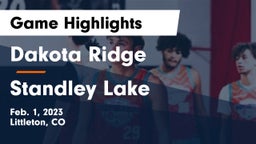 Dakota Ridge  vs Standley Lake  Game Highlights - Feb. 1, 2023