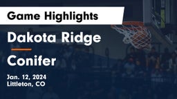 Dakota Ridge  vs Conifer  Game Highlights - Jan. 12, 2024
