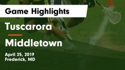 Tuscarora  vs Middletown  Game Highlights - April 25, 2019