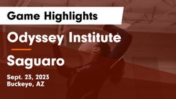 Odyssey Institute vs Saguaro Game Highlights - Sept. 23, 2023
