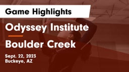 Odyssey Institute vs Boulder Creek  Game Highlights - Sept. 22, 2023