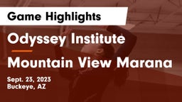 Odyssey Institute vs Mountain View Marana Game Highlights - Sept. 23, 2023