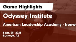 Odyssey Institute vs American Leadership Academy - Ironwood Game Highlights - Sept. 25, 2023