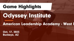 Odyssey Institute vs American Leadership Academy - West Foothills Game Highlights - Oct. 17, 2023