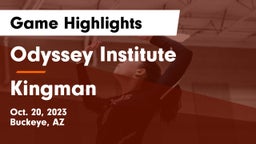 Odyssey Institute vs Kingman  Game Highlights - Oct. 20, 2023