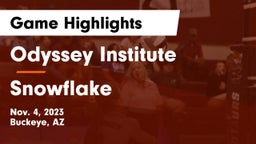 Odyssey Institute vs Snowflake  Game Highlights - Nov. 4, 2023