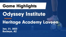 Odyssey Institute vs Heritage Academy Laveen Game Highlights - Jan. 21, 2023