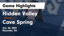 Hidden Valley  vs Cave Spring  Game Highlights - Oct. 20, 2022