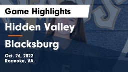 Hidden Valley  vs Blacksburg  Game Highlights - Oct. 26, 2022