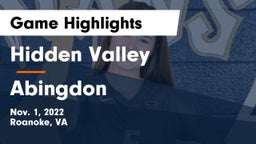 Hidden Valley  vs Abingdon  Game Highlights - Nov. 1, 2022