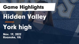 Hidden Valley  vs York high Game Highlights - Nov. 19, 2022