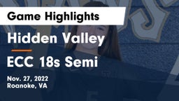 Hidden Valley  vs ECC 18s Semi  Game Highlights - Nov. 27, 2022