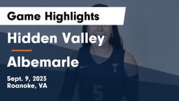 Hidden Valley  vs Albemarle  Game Highlights - Sept. 9, 2023