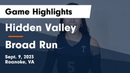 Hidden Valley  vs Broad Run  Game Highlights - Sept. 9, 2023