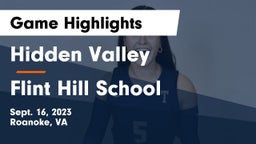 Hidden Valley  vs Flint Hill School Game Highlights - Sept. 16, 2023