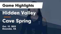 Hidden Valley  vs Cave Spring  Game Highlights - Oct. 19, 2023