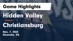 Hidden Valley  vs Christiansburg  Game Highlights - Nov. 7, 2023