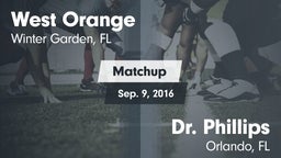 Matchup: West Orange High vs. Dr. Phillips  2016