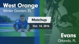 Matchup: West Orange High vs. Evans  2016