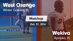 Matchup: West Orange High vs. Wekiva  2016