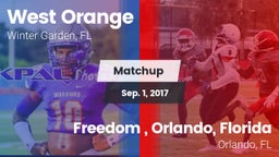 Matchup: West Orange High vs. Freedom , Orlando, Florida 2017
