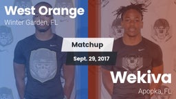 Matchup: West Orange High vs. Wekiva  2017