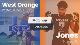 Matchup: West Orange High vs. Jones  2017