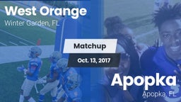 Matchup: West Orange High vs. Apopka  2017