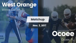Matchup: West Orange High vs. Ocoee  2017