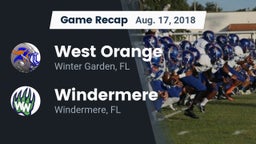 Recap: West Orange  vs. Windermere  2018