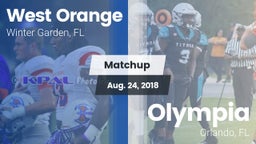Matchup: West Orange High vs. Olympia  2018