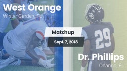 Matchup: West Orange High vs. Dr. Phillips  2018