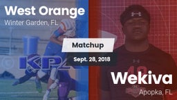 Matchup: West Orange High vs. Wekiva  2018