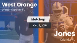 Matchup: West Orange High vs. Jones  2018