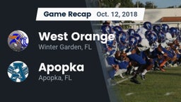 Recap: West Orange  vs. Apopka  2018