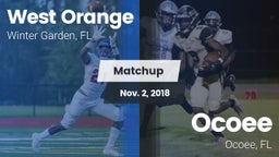 Matchup: West Orange High vs. Ocoee  2018