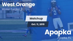 Matchup: West Orange High vs. Apopka  2019