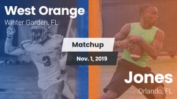 Matchup: West Orange High vs. Jones  2019