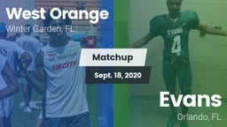 Matchup: West Orange High vs. Evans  2020